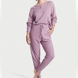 Victoria's Secret Glow Waffle Knit PJ Set